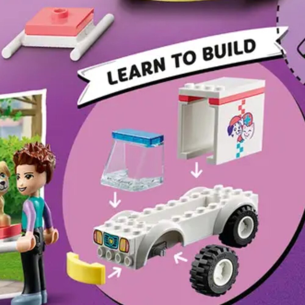 Lego Friends Pet Clinic Ambulance 41694 New In Box - Picture 11 of 15
